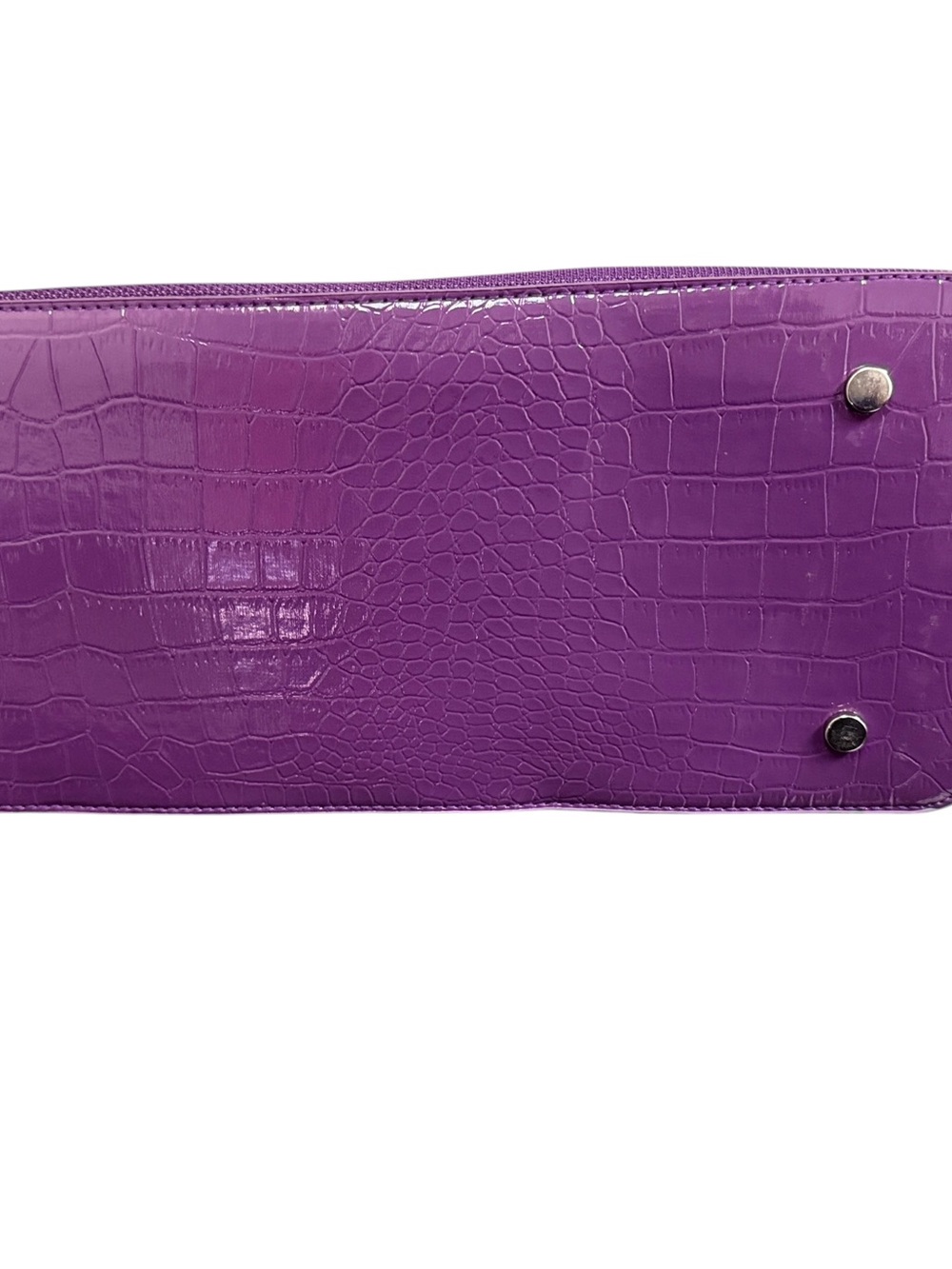 NWOT Joy Mangano Purple Tote Bag Large Carryall Shoulder Bag & Matching Wallet - Picture 5 of 13